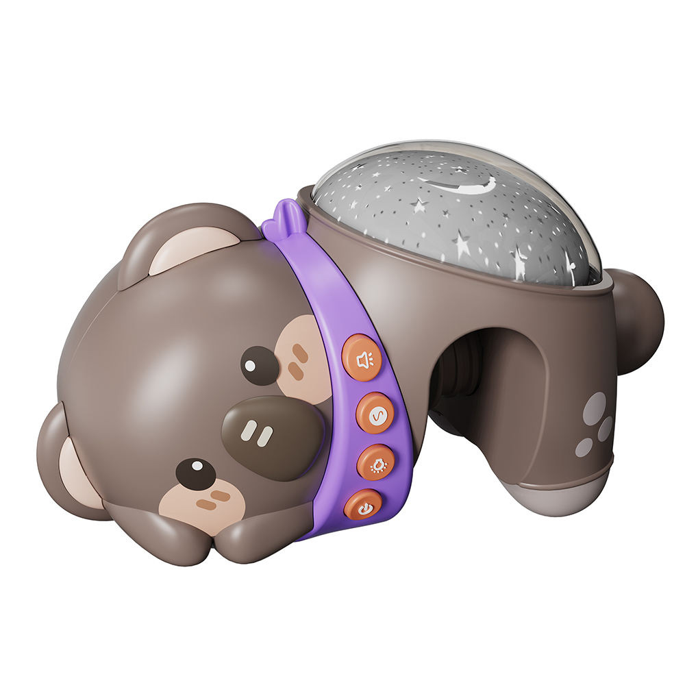 Cross-border infant early education toys, sleeping projection lamp, cartoon animal night light, bed bell simulation model, infant and toddler soothing lamp pic 11