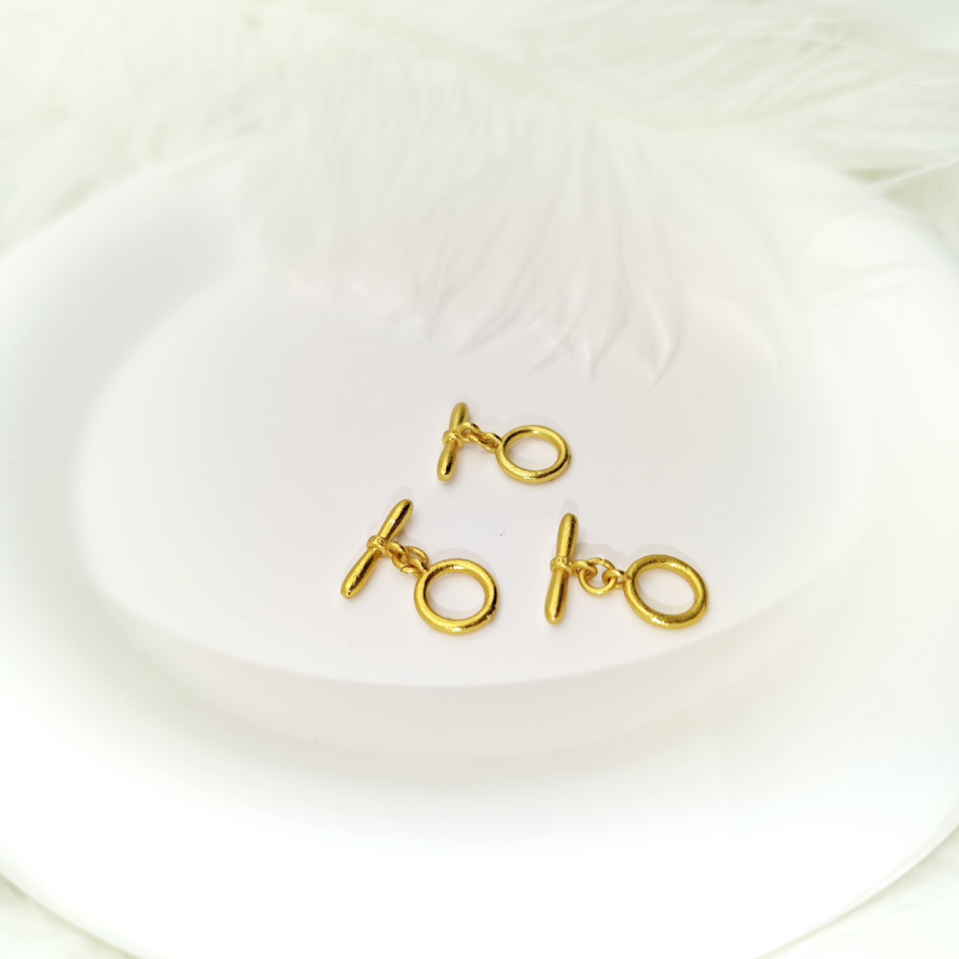 Color-preserving pure copper plated with ancient gold OT clasp necklace, bracelet, and end connection clasp diy accessory factory pic 3