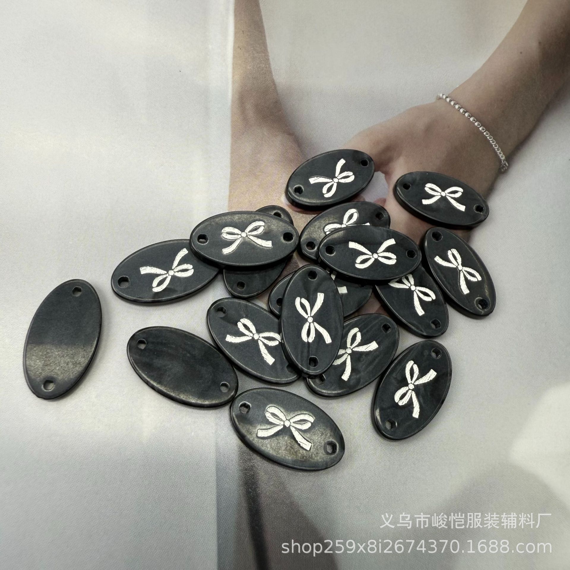 爱心标牌树脂仿贝壳彩色扣子异形不规则纽扣毛衣衬衣针织衫小铭牌详情28