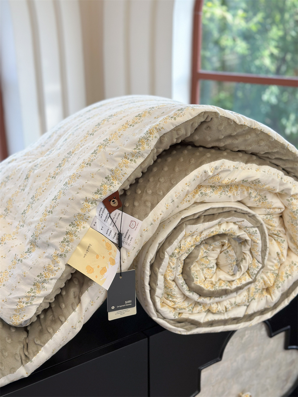 13372 All-cotton cartoon small floral print spring and autumn quilt soothing, bean quilt warm and fleece winter quilt core pic 75