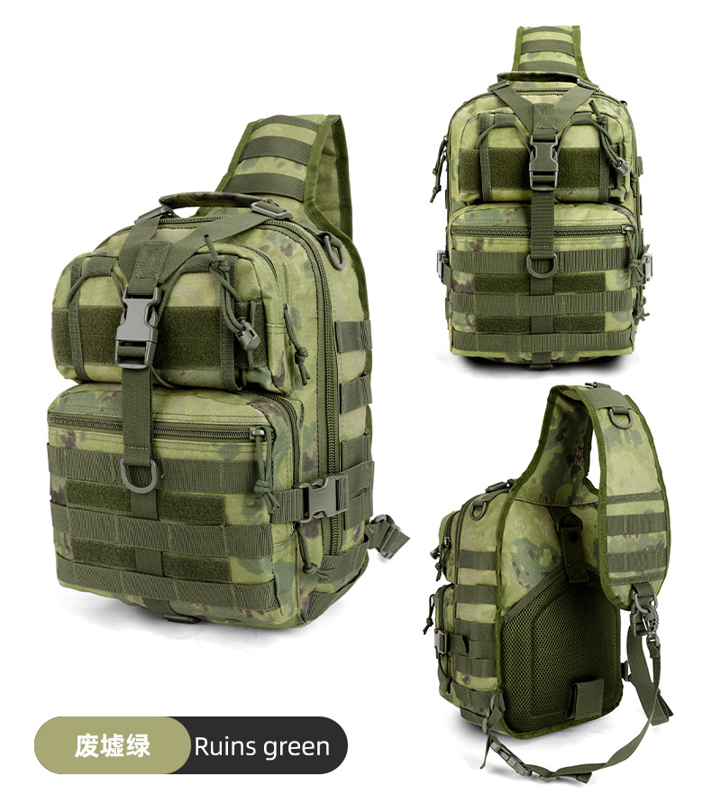 Yitu men's single-shoulder crossbody bag, new outdoor lure tactical backpack, steel ball multi-functional waist bag, men's slingshot bag pic 22