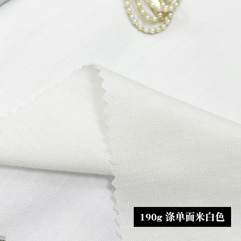 现货120-250g全涤汗布仿棉拉架平纹弹力布白色印花底布黑纱涤单面详情11