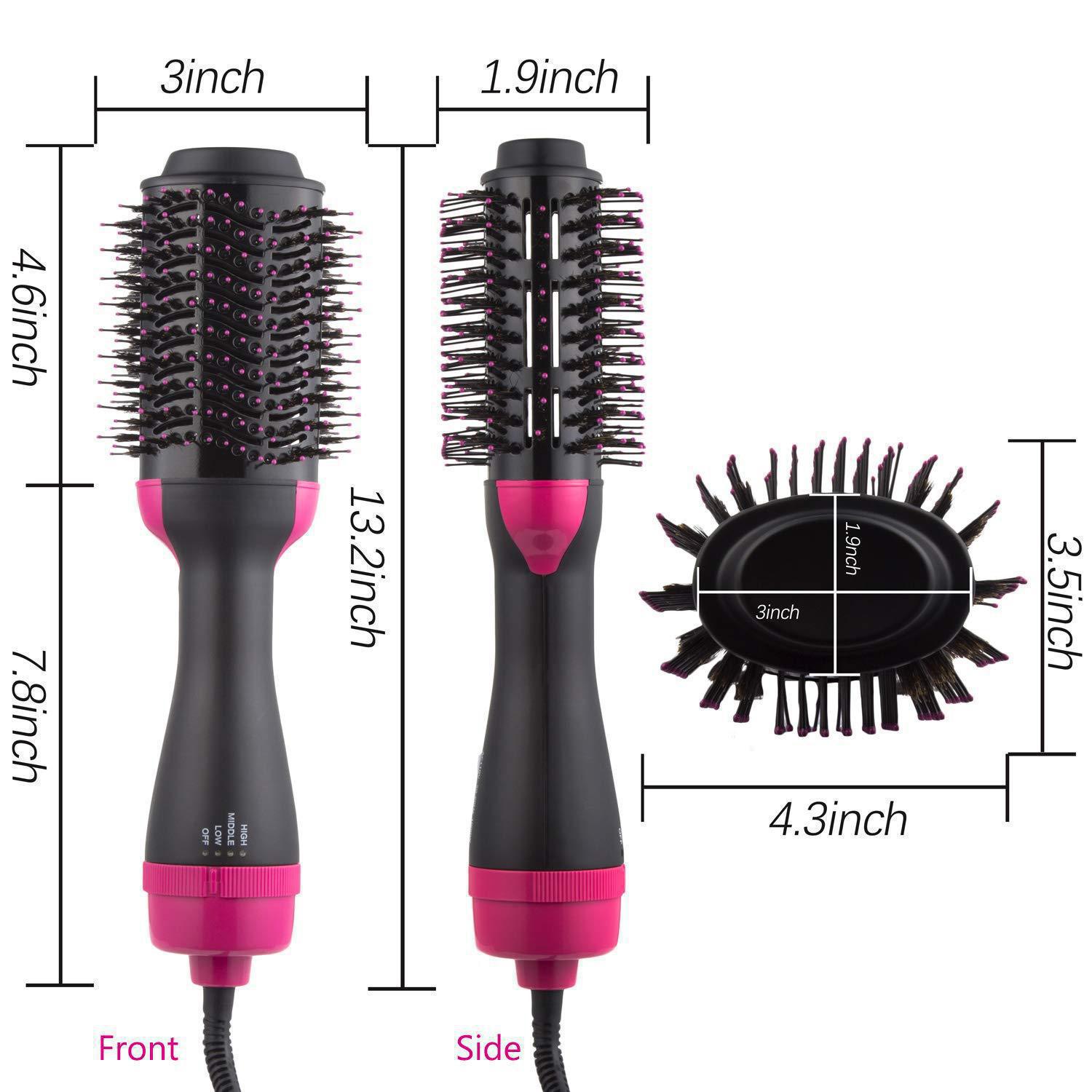 Source factory Amazon cross-border multi-functional hot air comb, straightening comb, hair dryer, curling iron, straightening comb, hair dryer pic 6