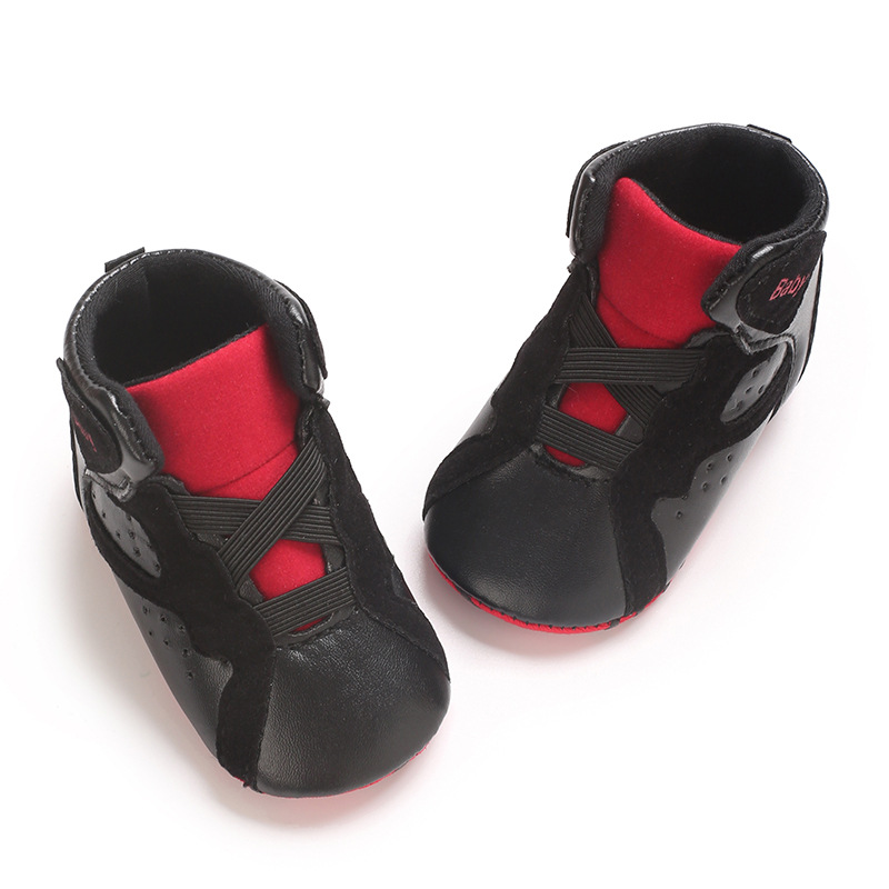 高帮婴儿鞋春秋0-1岁宝宝PU软底婴幼儿运动鞋详情15