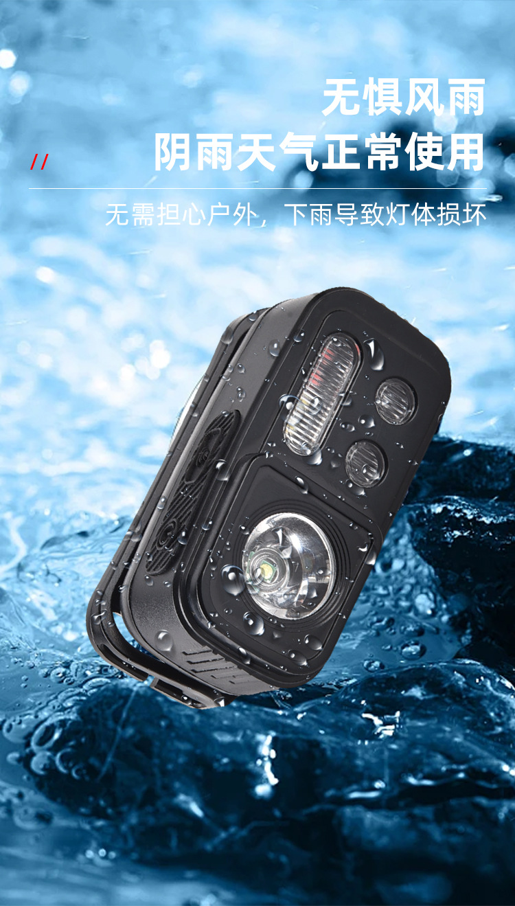 跨境户外强光led头灯便携多功能USB徒步骑行灯轻便头戴式夜钓鱼灯详情13