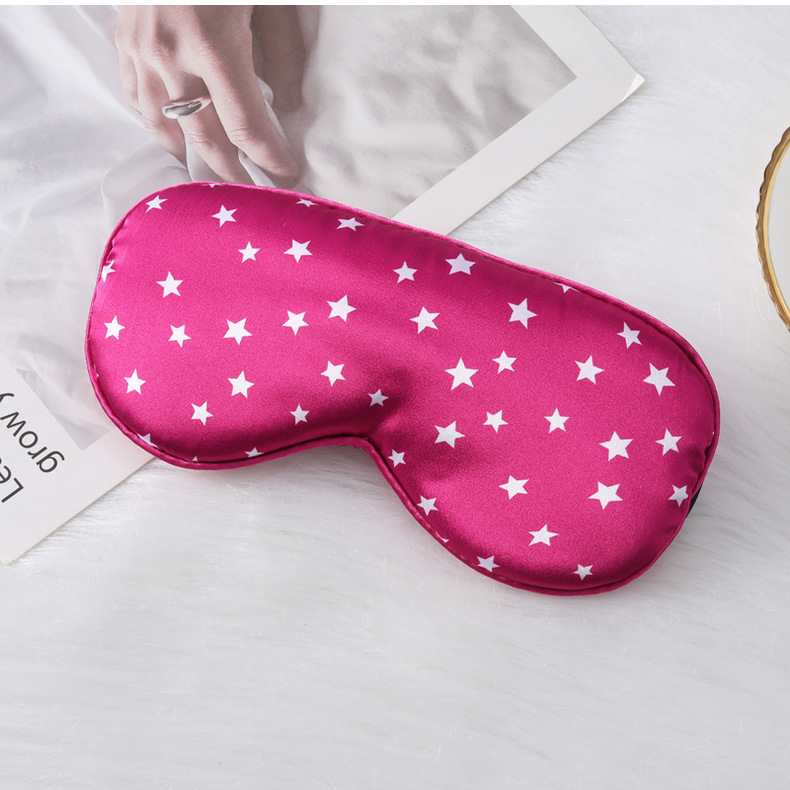 仿真丝眼罩五角星现货遮光睡眠眼罩居家户外旅行礼品遮光眼罩批发详情31