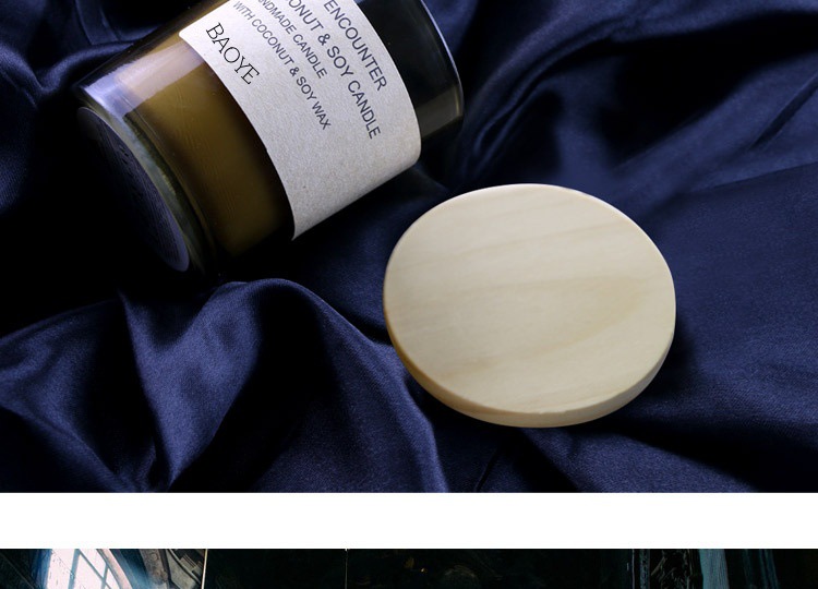 无烟香氛大豆蜡椰子香薰蜡烛玻璃杯批发精油酒店手工伴手礼品批发详情6