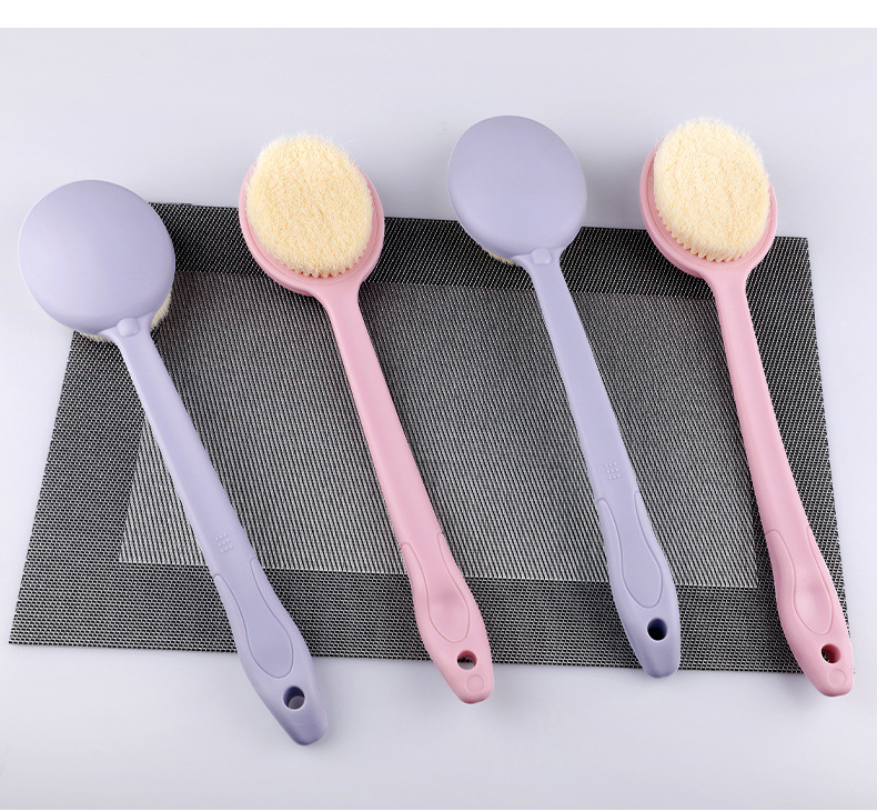 Bath scrubber, bathroom long-handled massage bath brush, soft-bristled bath brush, back scrubbing, no need to rely on others, back scrubbing magic tool pic 11