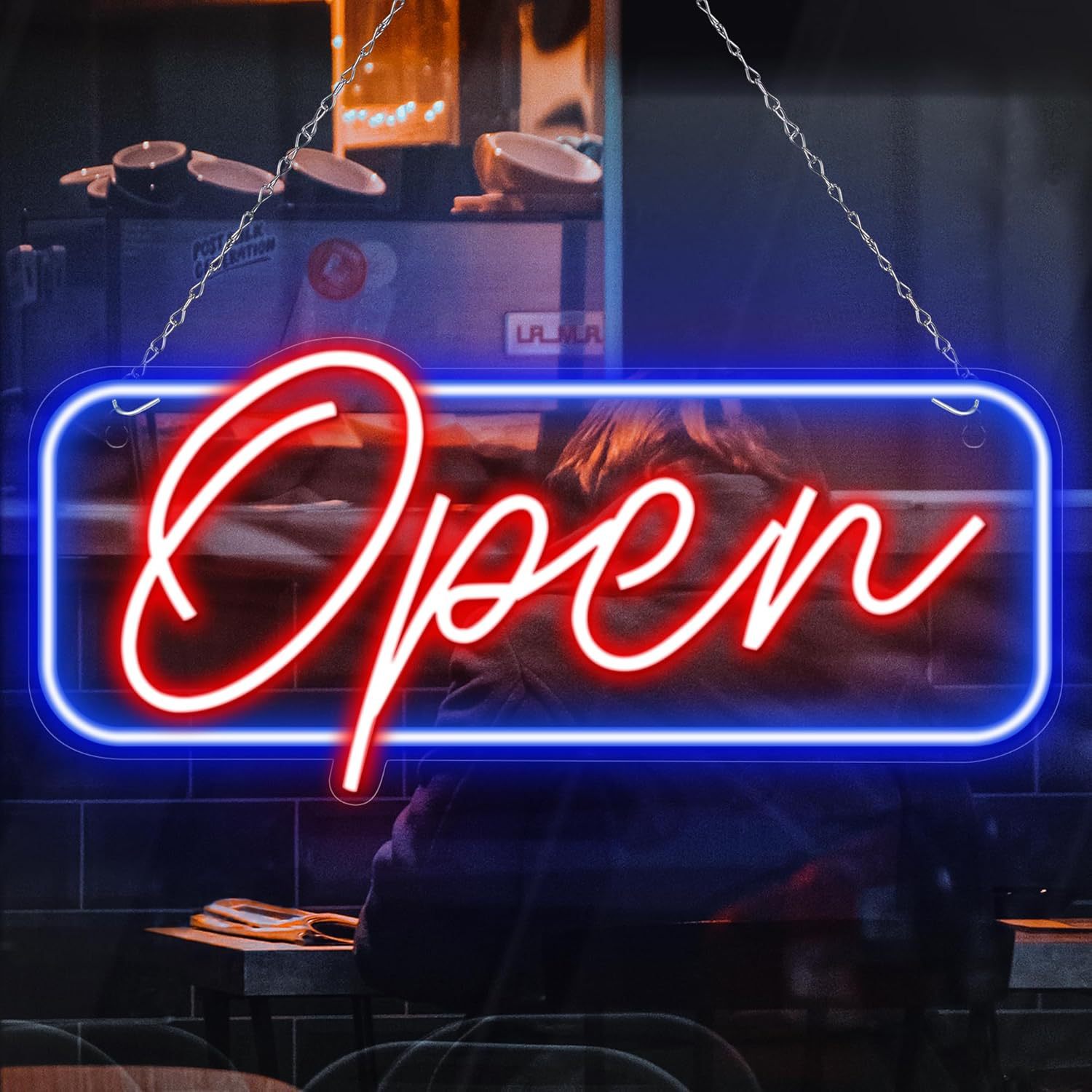 外贸跨境电商亚马逊爆款LED霓虹灯亚克力open商业广告LED标识灯牌详情13