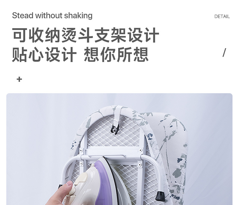 Desktop folding ironing board, small household ironing table, ironing clothes, hanging storage, easy to store, portable ironing board pic 9