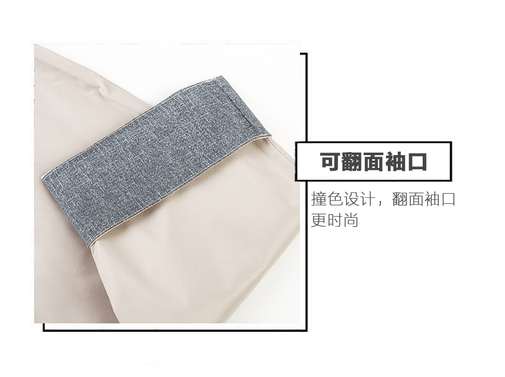 日本外贸两层雨衣弹力春亚纺PU涂层防水雨披现货批发出口详情4