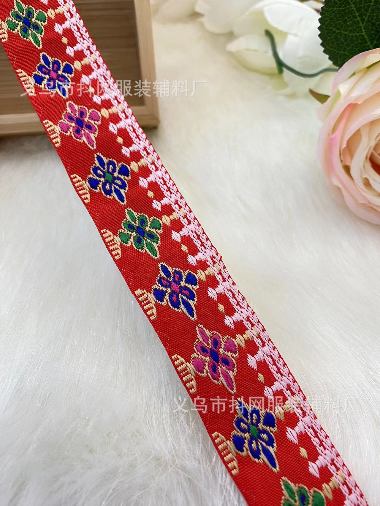 2.5--3.0cm estilo étnico jacquard bordado correas rendimiento accesorios de ropa caja de regalo cinta de embalaje pic 8