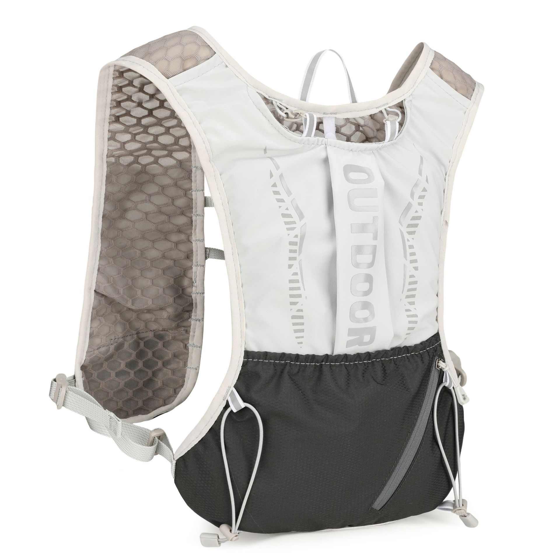 新款多功能尼龙跑步背包 安全反光运动背包水袋背包 骑行包详情40