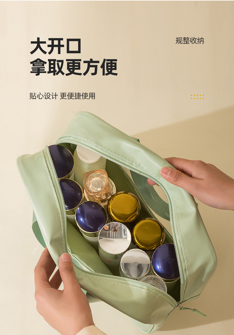 Cross-border best-selling three-piece cosmetic storage bag, large capacity, high appearance level toiletry bag, portable travel storage bag pic 6