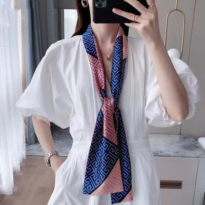 爆款长条小丝巾长款装饰围巾绸缎飘带职业装搭配商务小领巾女礼品详情11