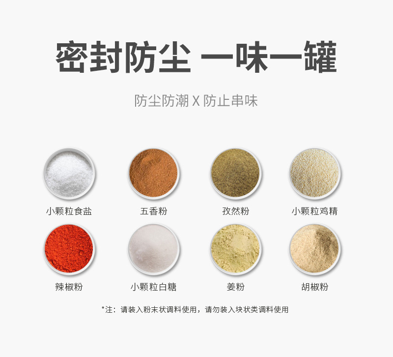 玻璃调味瓶按压式定量0.5g控盐罐调味罐粉末香料瓶精准控量调料罐详情7