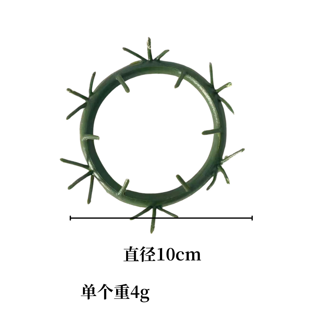仿真圣诞花环10CM圣诞圈圣诞节万圣节烛台花环装饰塑料圈配件详情7