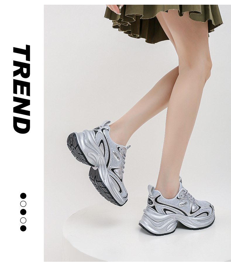 In the autumn and winter of 2025, dad shoes for women are popular thick-soled, versatile, casual, anti-slip, height-increasing, soft-soled, and lightweight sports shoes pic 23