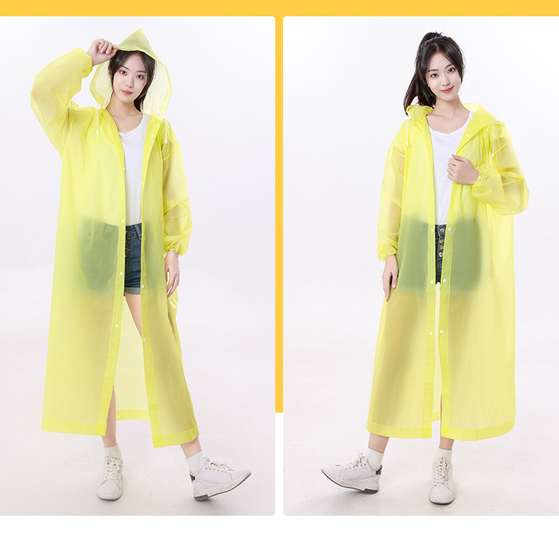 Non-disposable eva one-piece raincoat thickened adult outdoor travel portable raincoat manufacturer wholesale pic 11