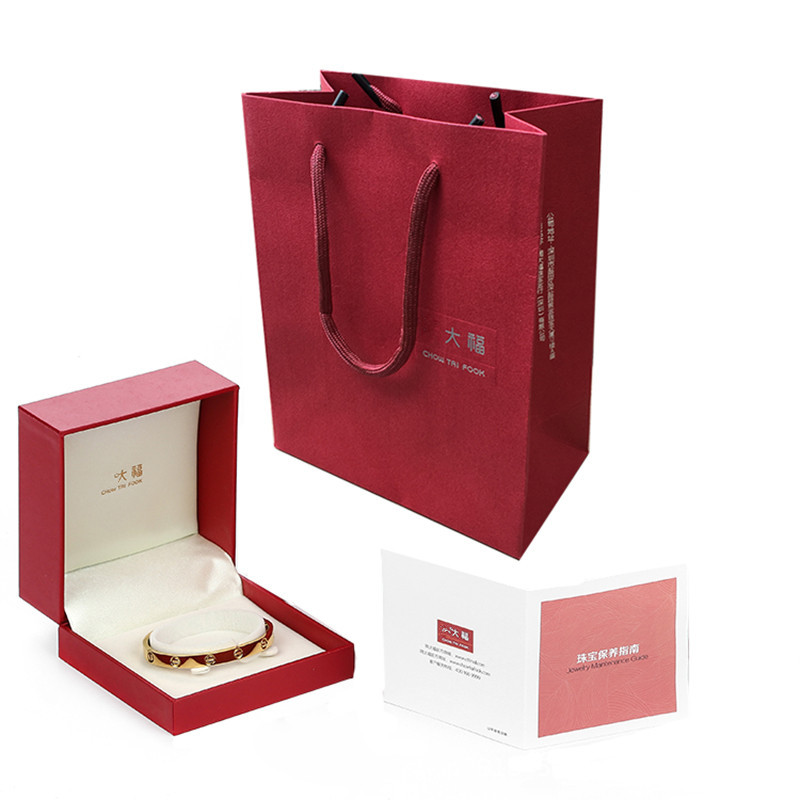 新款八角周大福首饰盒黄金对戒指项链盒子猪牌龙凤手镯手链包装盒详情10