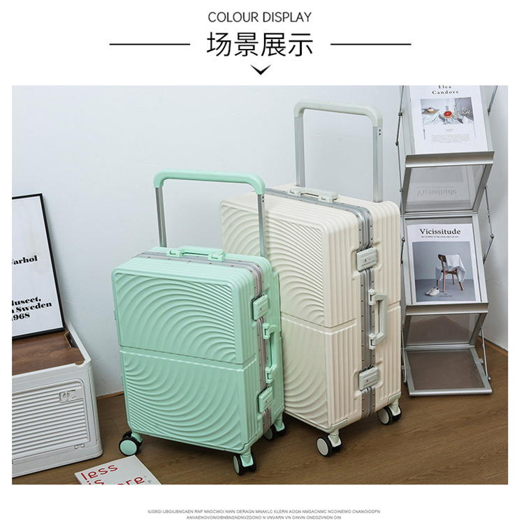 宽拉杆铝框行李箱万向轮大容量20寸24可登机密码箱旅行箱时尚拉杆详情22
