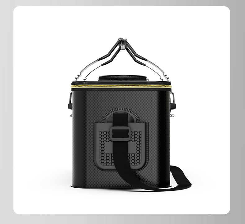 eva folding thickened fishing bucket, patterned live fish bucket, portable fish bucket, fishing supplies, multi-purpose wild fishing bucket protection pic 20