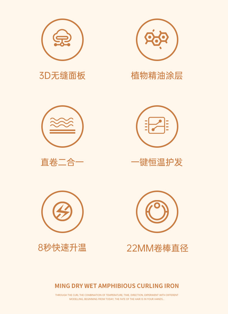 New cross-border hair straightener, home bangs curling iron, dual-purpose straightener, male and female ion straightener, no hair damage M141 pic 3