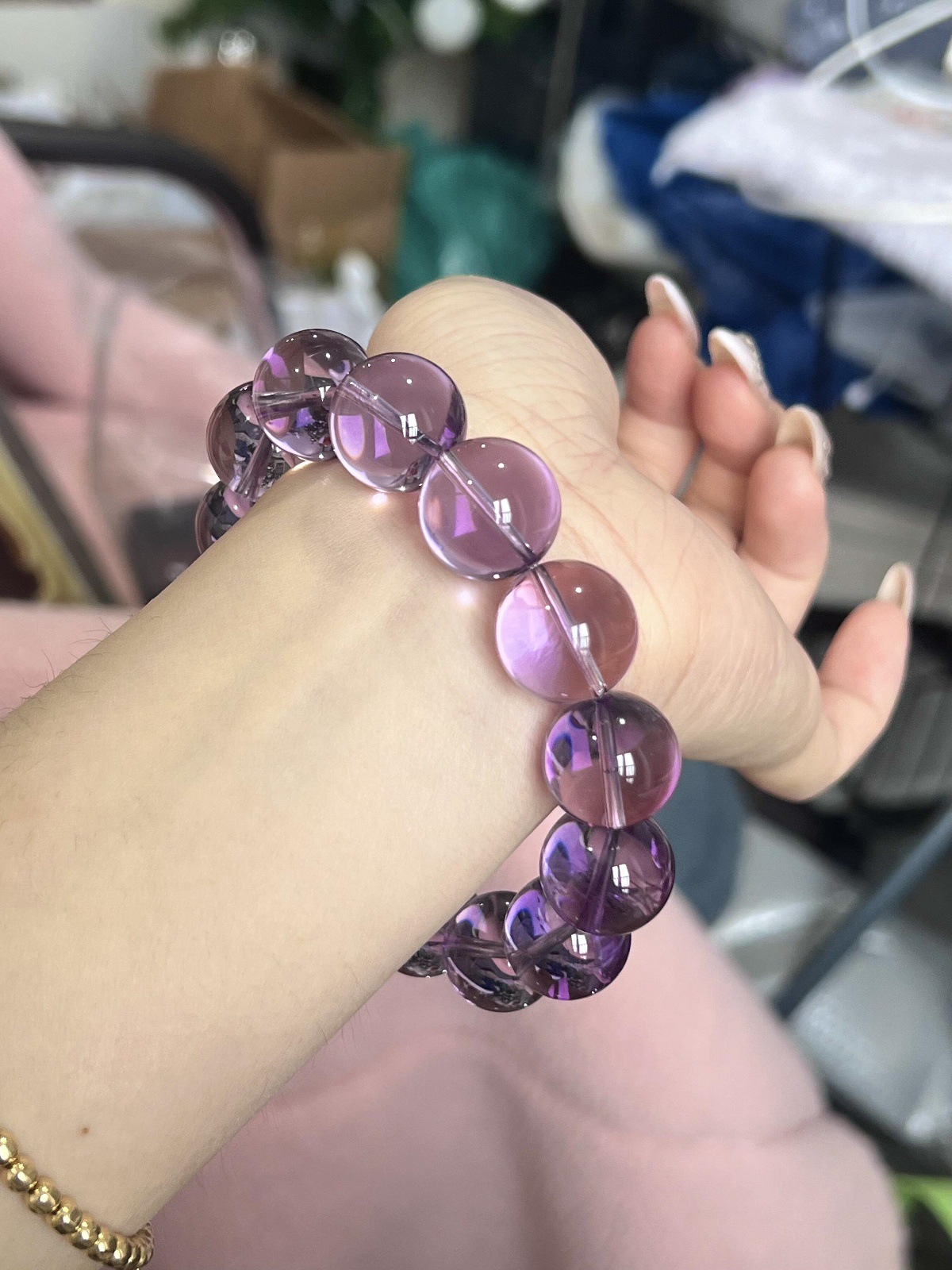 毕业收藏级全净体天然巴西紫水晶手链女高品质冰透梦幻紫水晶手饰详情10