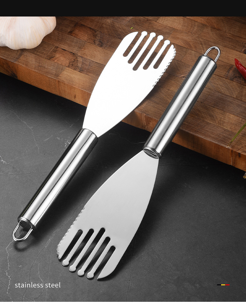 不锈钢烘焙铲多用途芝士料理铲蔬菜切刀铲搅拌捞面铲煎饼铲子详情9