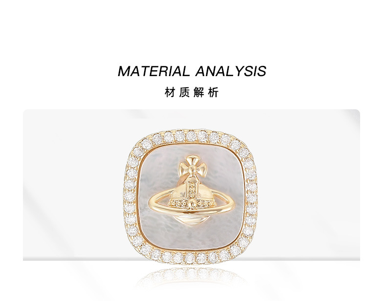 新款百搭小众星球磁吸扣胸花时尚简约几何防走光别针扣详情15