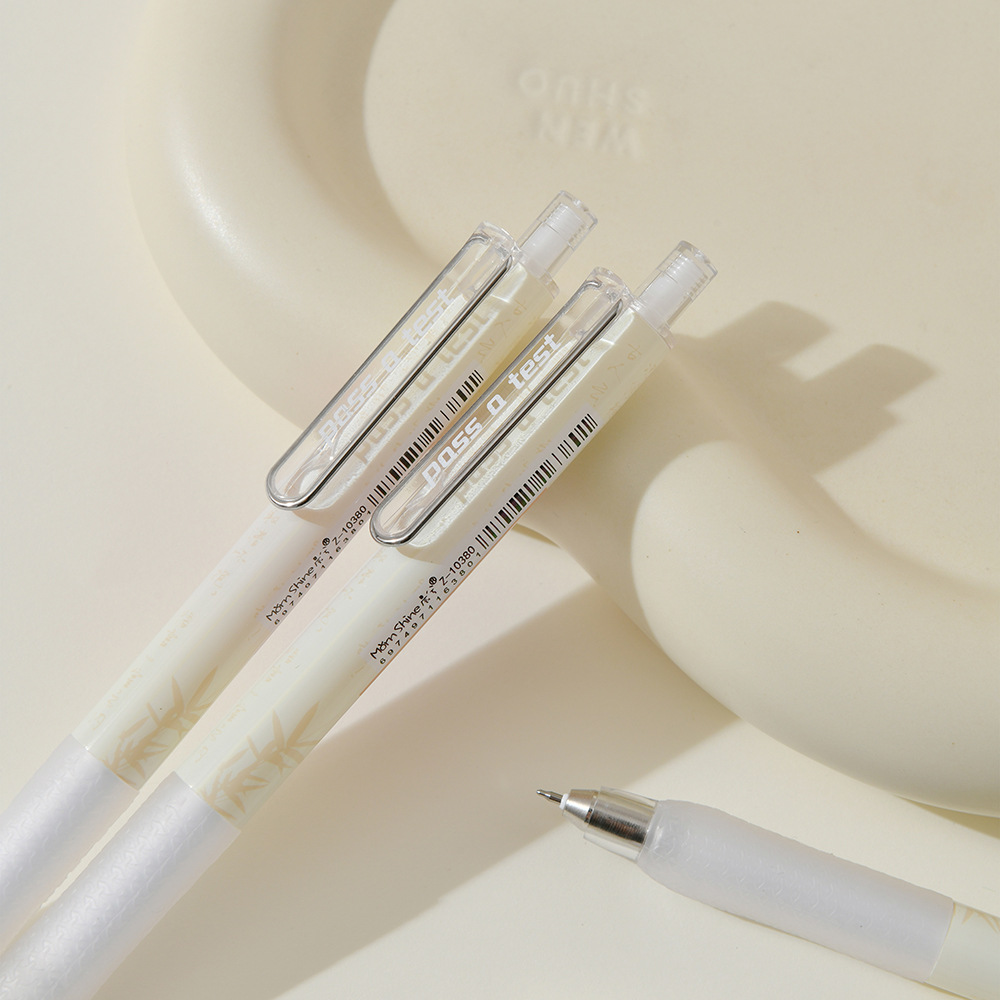 晨兮考学顺利桶装按动中性笔低重心习题笔0.5mm省力书写顺滑流畅详情21