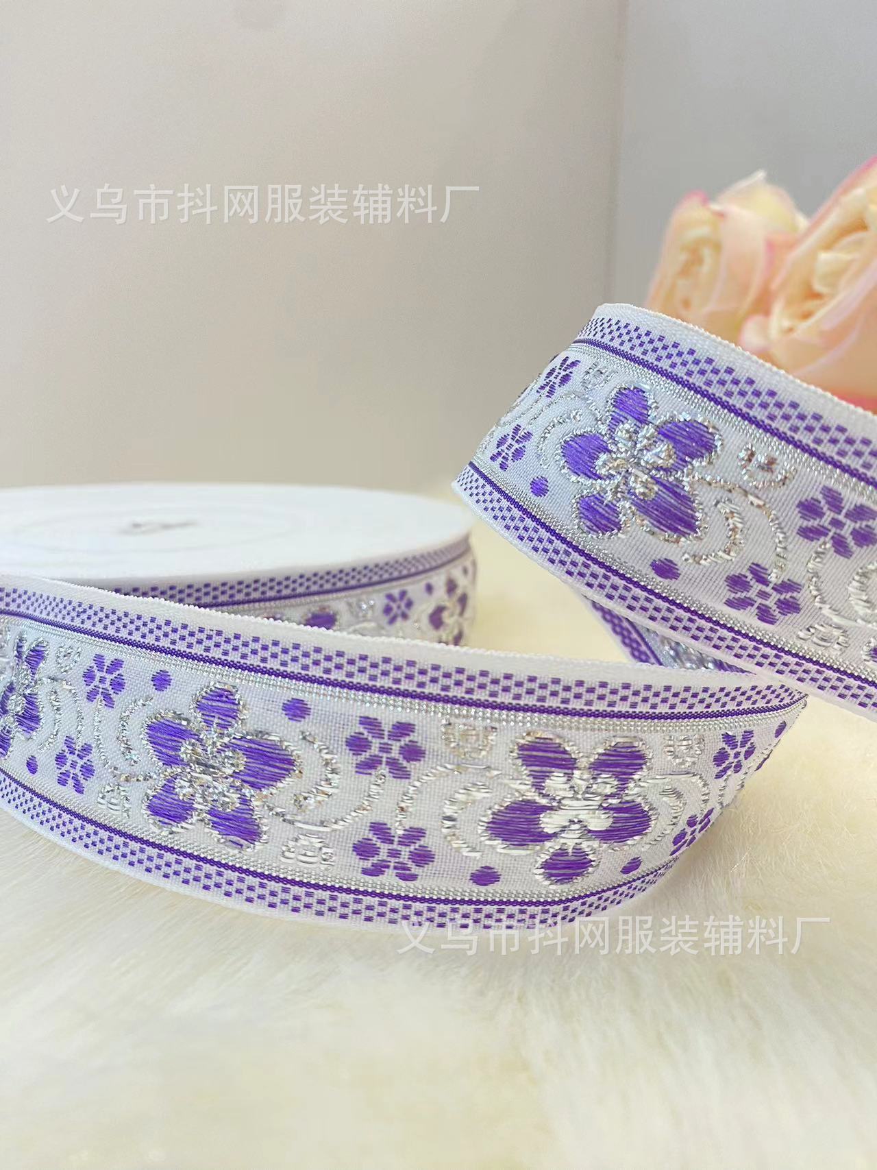3 cm handmade DIY bow webbing flower gift box packaging tape Hanfu ethnic costume performance costume accessories pic 9