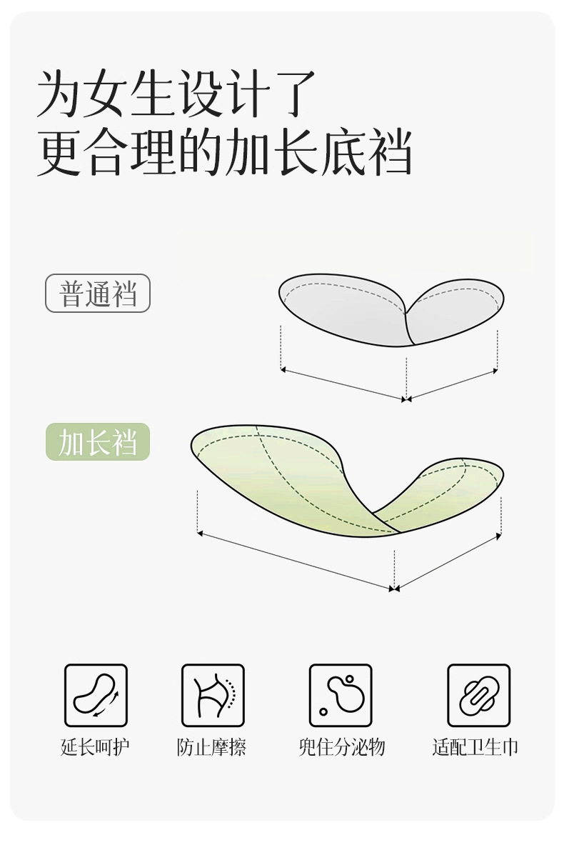A类婴儿棉磨毛内裤女10A抗菌山茶花温变裆纯棉透气高腰女士平角裤详情12