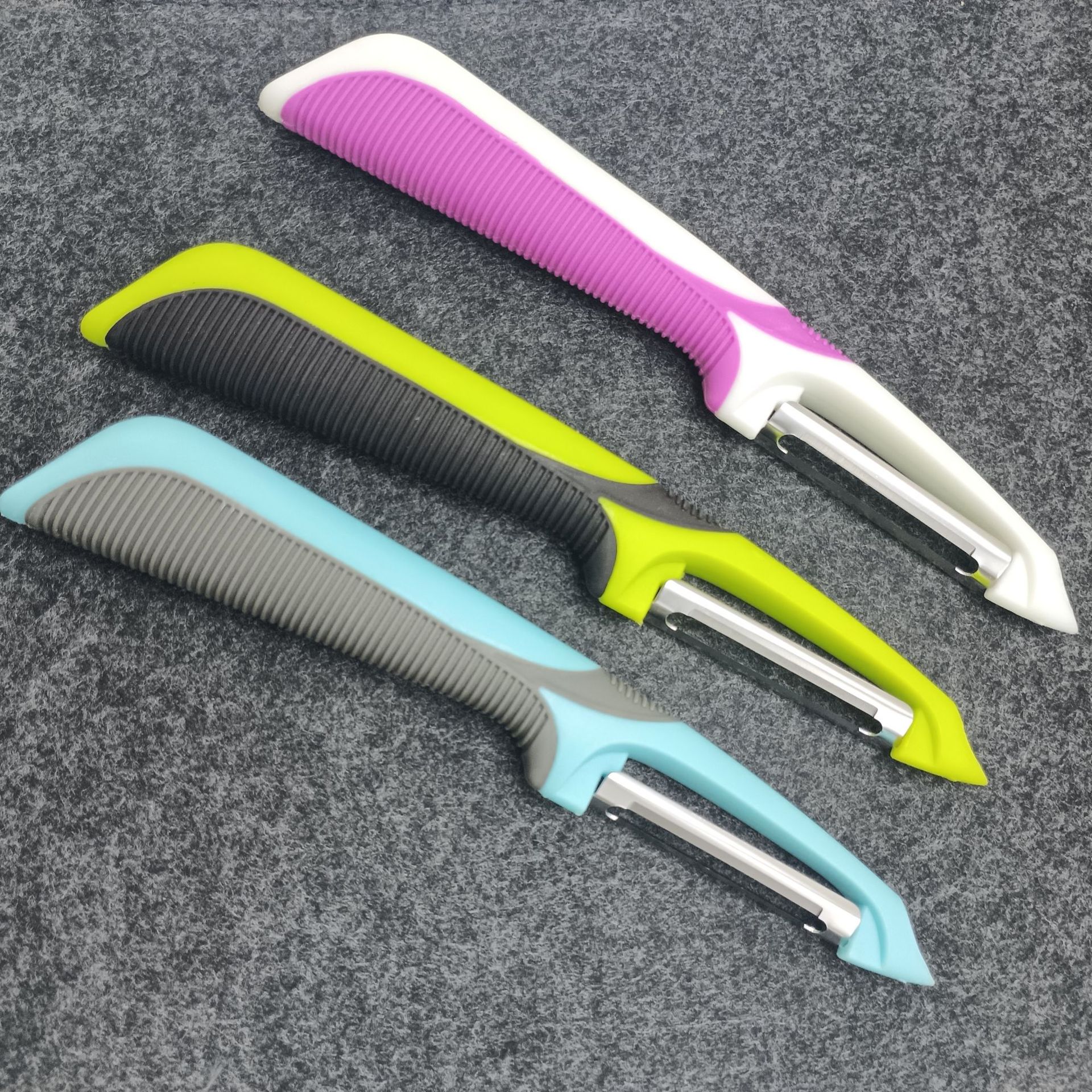 New type of peeler, anti-slip stainless steel peeler, fruit and vegetable peeler, household melon peeler, kitchen worker, factory direct sales pic 2