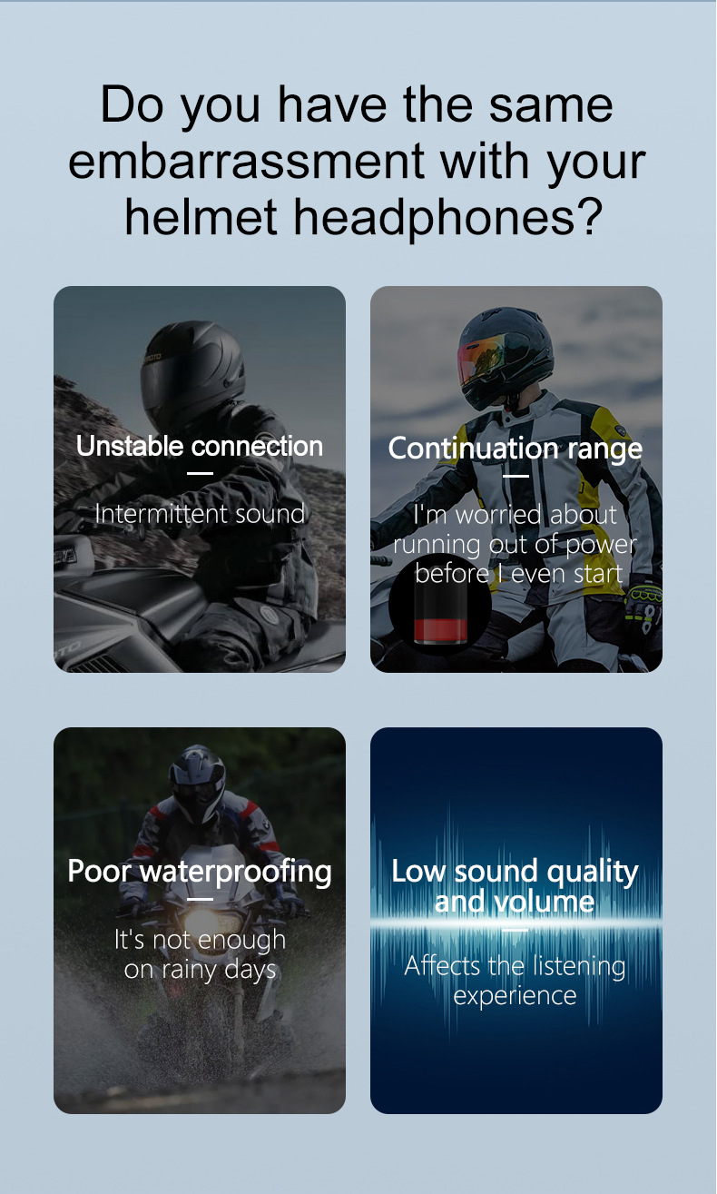 Y10-2X Cross-border bestseller Walkie-talkie Helmet Bluetooth Headphones 500-meter 2-person walkie-talkie smart voice helmet headphones pic 2