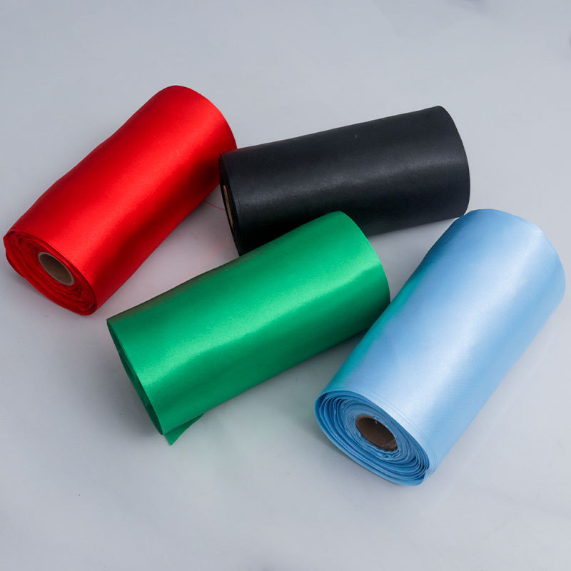 15cm multi-color ribbon wedding chair back decoration ribbon gift packaging ribbon bow textile fabric pic 9