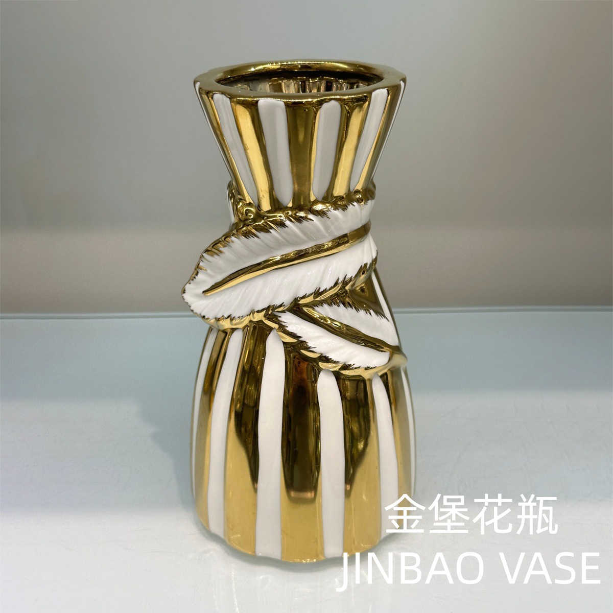 New European-style ceramic vase three-piece set for home living room decoration, flower arrangement, dried flowers, flower vases and decorative items pic 10