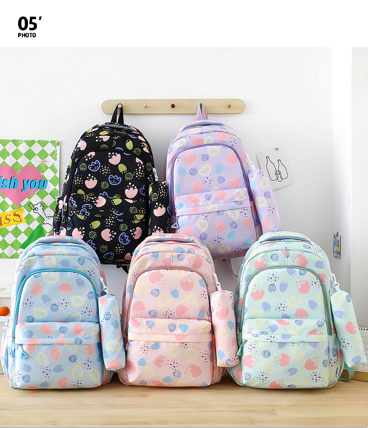 书包女学生简约大容量可爱高颜值背包ins日系高中生初中生双肩包详情5