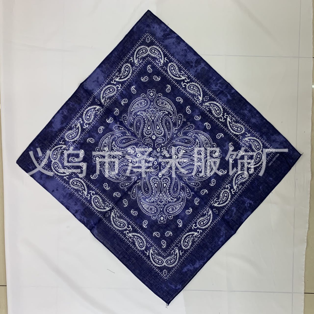 Cross-border pure cotton hip-hop gradient headscarf, street dance tie-dyed sunflower cashew square scarf bandana wholesale and retail pic 3