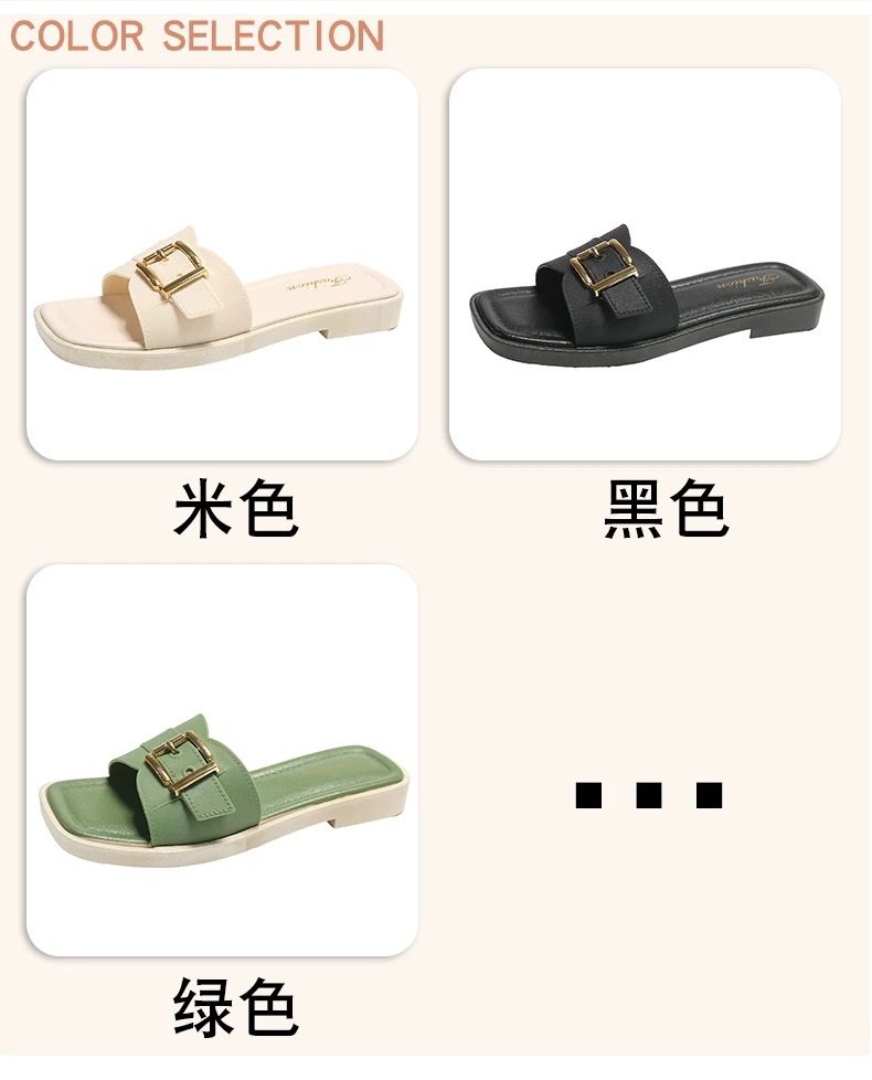 网红软底拖鞋女士夏季外穿时尚新款百搭外出洋气高颜值上班一字拖详情4