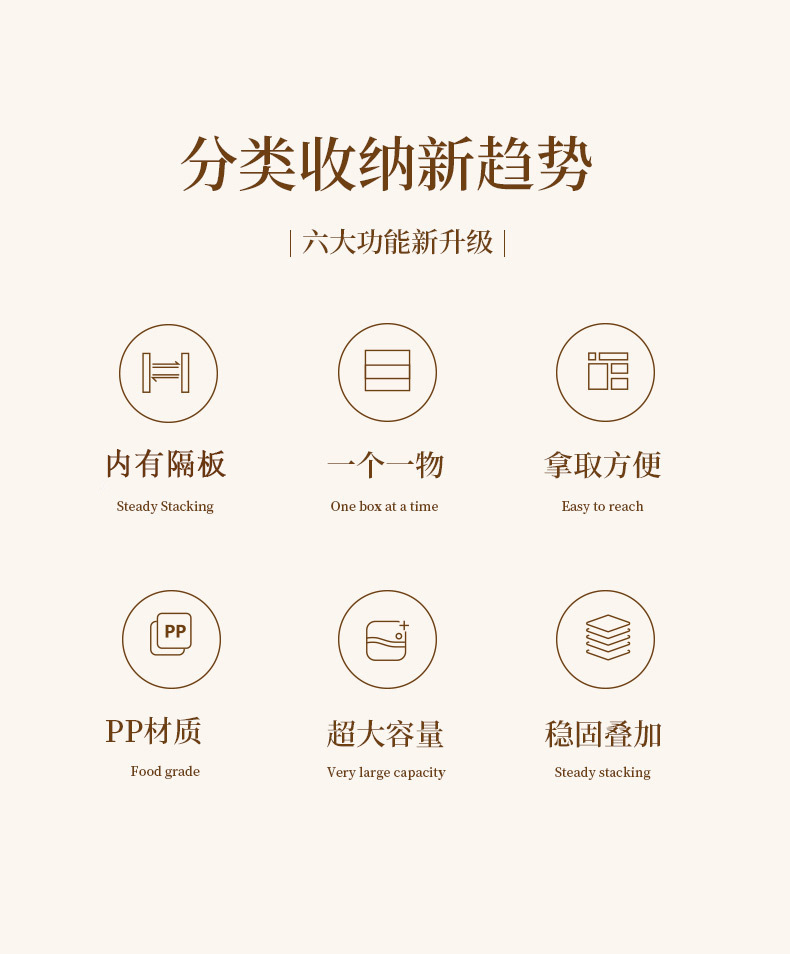 衣服裤子收纳盒分格抽屉式整理箱衣物衣柜家用牛仔裤盒筐分层折叠详情5