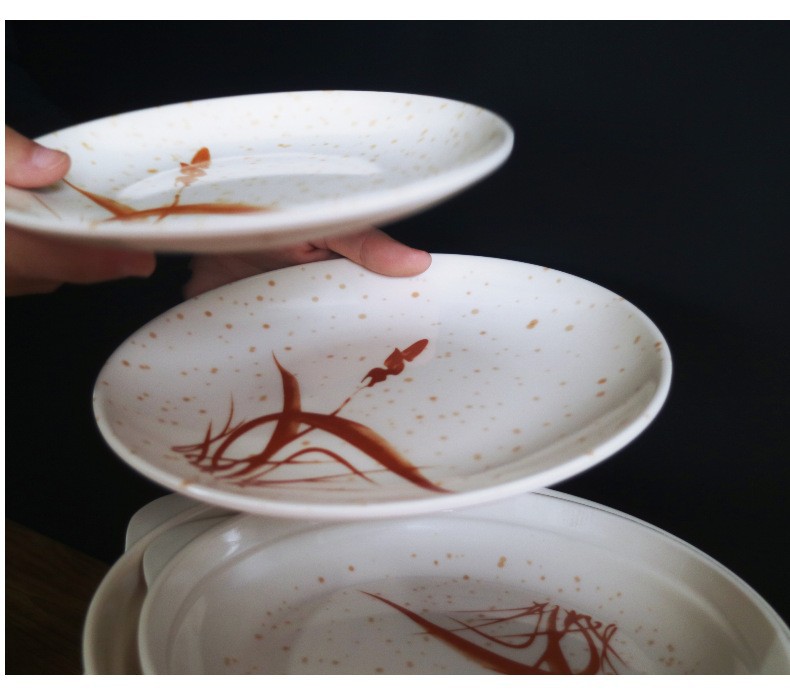 Autumn Grass flower Melamine noodle bowl, large bowl, soup noodle bowl, patterned set, beef noodle bowl, soup bowl, rice bowl, soup spoon, flavor plate in stock pic 14