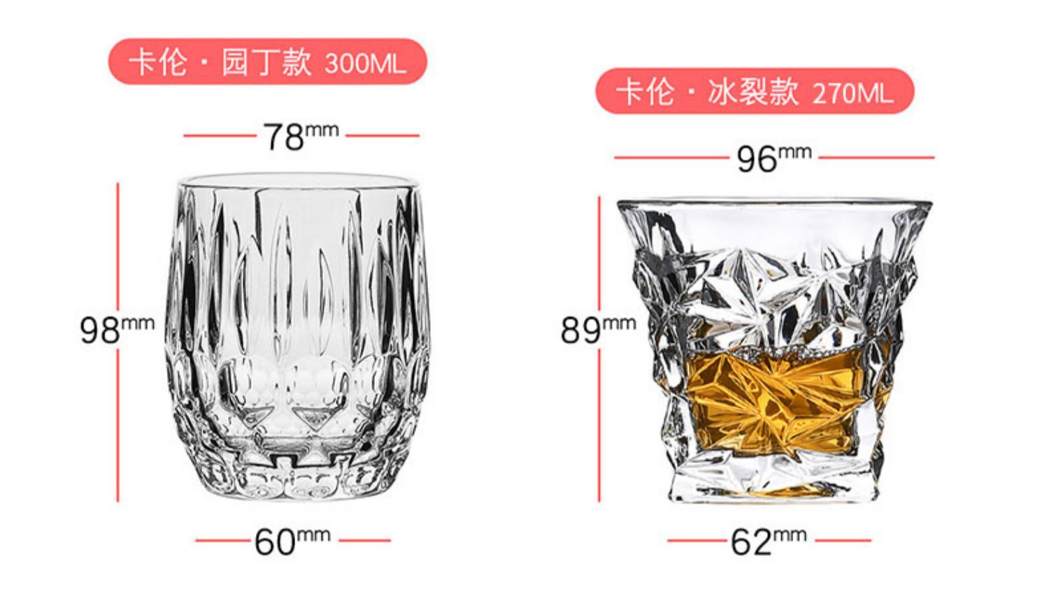 饭店商用威士忌酒杯水杯创意啤酒杯高颜值家用玻璃杯加厚一件起批详情4