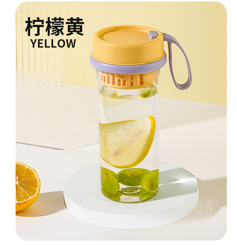 运动水杯塑料耐高温能装热水茶水分隔便携随手杯男女户外健身杯子详情14