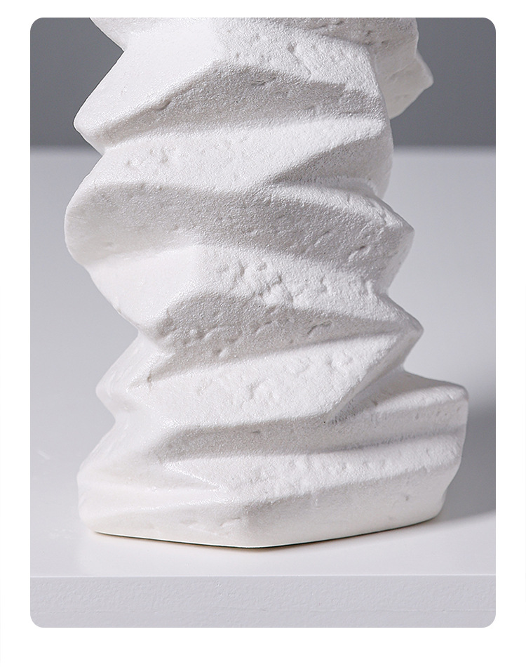 2025 Nordic Creative Ceramic Vase Decoration, high-end retro living room entrance table, dried flower arrangement art decoration Ceramic vase pic 10