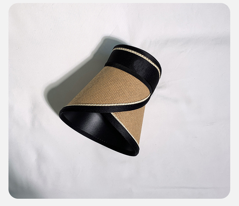 空顶帽uv可折叠拉菲草遮阳帽草帽防晒女款防晒帽夏季女士帽子批发详情32