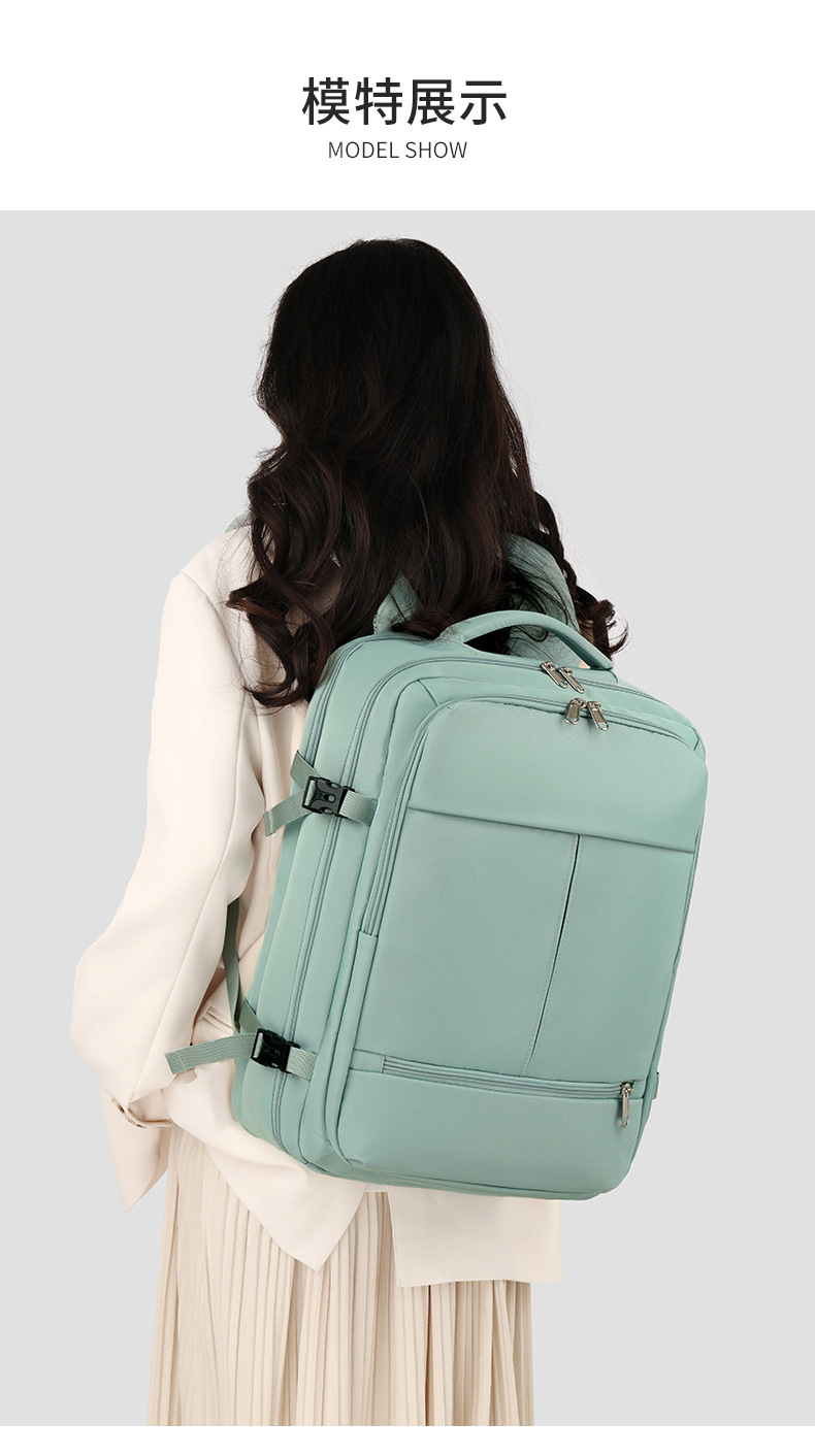 2025 New cross-border casual backpack for both men and women, a multi-functional telescopic handle computer backpack pic 17