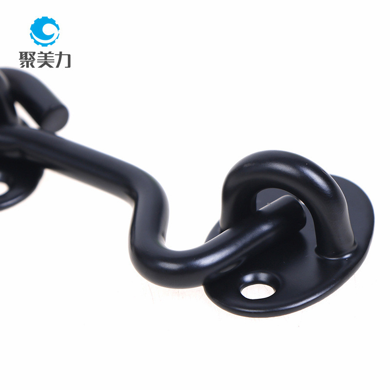 加厚不锈钢风钩黑色老式窗钩配件门窗挂钩扎钩搭钩风勾详情3
