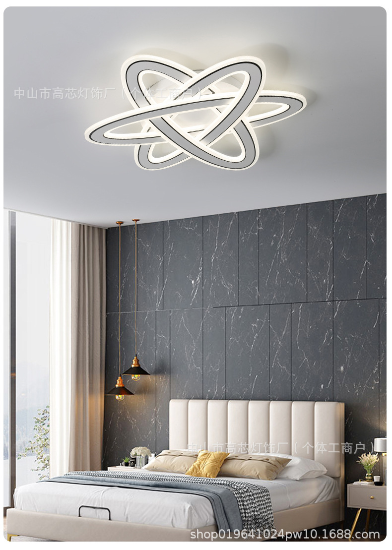 全光谱护眼卧室吸顶灯led高级感现代简约客厅灯中山家装灯饰厂详情11