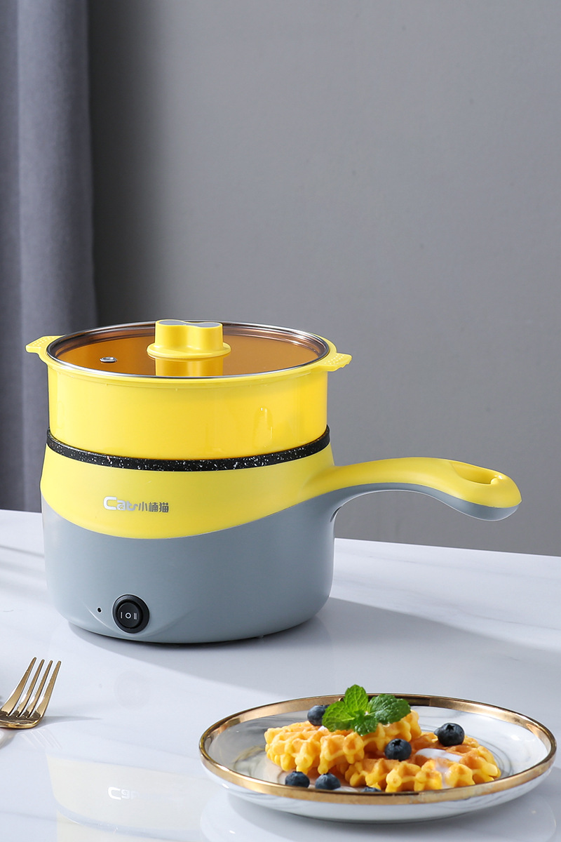 Factory direct sales of Xiaonanmao electric cooking pot, household electric hot pot, steaming, cooking and stir-frying all-in-one pot, multi-functional non-stick electric hot pot pic 23